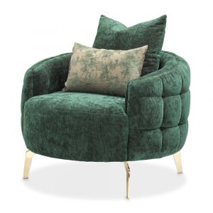 AICO - Celine Accent Chair - Emerald/Gold - LFR-CLNE835-EMD-806
