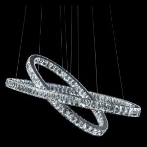 AICO by Michael Amini - Crossover LED Chandelier, Small - LT-CH802