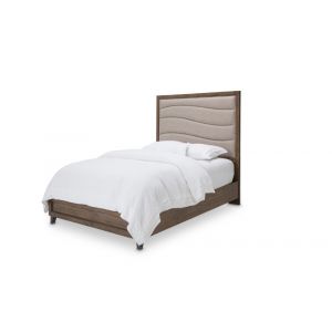 AICO by Michael Amini - Del Mar Sound - Cal. King Panel Bed with Fabric Insert - Boardwalk - KI-DELM014CK-215