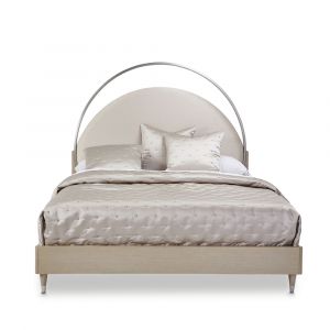 AICO by Michael Amini - Eclipse Eastern King Upholstered Bed with LED Lights - Moonlight - KI-ECLPEK-135