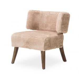 AICO by Michael Amini - Half Moon Curved Back Chair BCH in Boardwalk Finish - KIA-HFMN834-BCH-215_CLOSEOUT