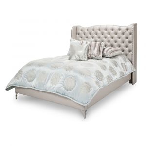AICO by Michael Amini - Hollywood Loft Cal. King Upholstered Bed in Frost - 9001600CKBED-104