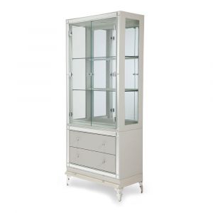 AICO by Michael Amini - Hollywood Loft Curio w/ Drawer Front in Frost