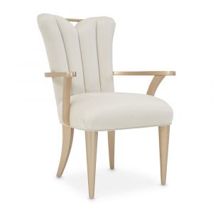 Aico by Michael Amini - La Rachelle Dining Arm Chair (Set of 2) - Icicle/Champagne - 9034004-136