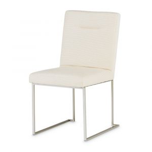 AICO by Michael Amini - Laguna Ridge - Side Chair - Brushed Silver - 9083003-814