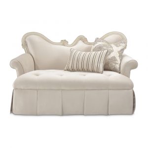 AICO by Michael Amini - Lavelle Classic Pearl Settee - Ivory - 54864-IVORY-113_CLOSEOUT