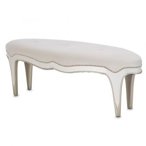 Aico by Michael Amini - London Place Bed Bench - Creamy Pearl - N9004904-112