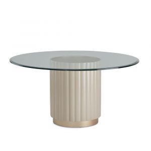 Aico by Michael Amini - Malibu Crest Round Dining Table - Chardonnay - N9007001-101-822