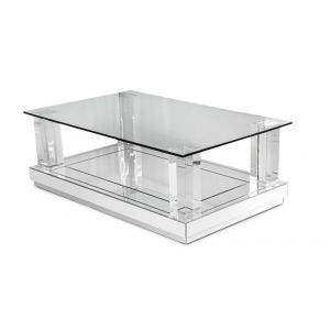 AICO by Michael Amini - Montreal - Cocktail Table with Glass Top - FS-MNTRL-1588