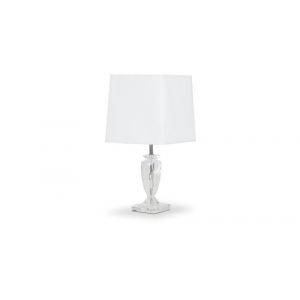 AICO by Michael Amini - Montreal - Crystal Table Lamp with Rectangular Shade, White, Pack of 2 - FS-MNTRL197-PK2