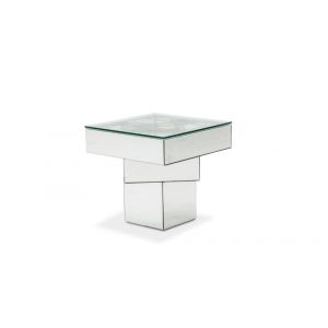 AICO by Michael Amini - Montreal - End Table with Glass Top - FS-MNTRL-1696