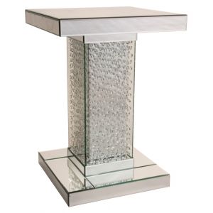 AICO by Michael Amini - Montreal - Mirrored Accent Table with Crystals - FS-MNTRL224H