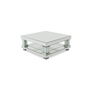 AICO by Michael Amini - Montreal - Mirrored Cocktail Table with Crystal Accents - FS-MNTRL208H