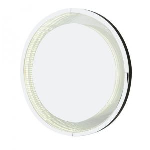AICO by Michael Amini - Montreal - Round Wall Mirror with LED Lights - FS-MNTRL-8049