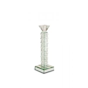 AICO by Michael Amini - Montreal - Slender Mirrored Crystal Candle Holder Small, Pack of 6 - FS-MNTRL159S-PK6