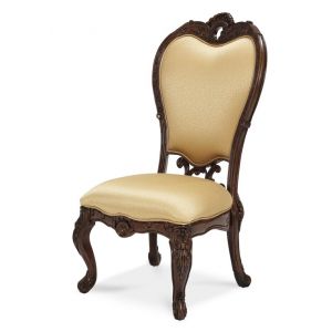 AICO by Michael Amini - Palais Royale Side Chair in Rococo Cognac - 71003-35