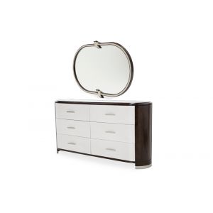 Aico by Michael Amini - Paris Chic Dresser with Mirror - Espresso - N9003050-260-409
