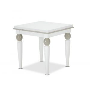 AICO by Michael Amini - Sky Tower End Table in Cloud White - 9025602-108_CLOSEOUT