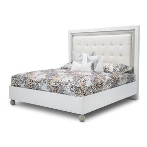AICO by Michael Amini - Sky Tower Queen Platform Bed in Cloud White