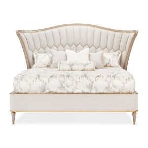 AICO - St. Charles Queen Upholstered Bed - Dove Gray - 9088000QN-803