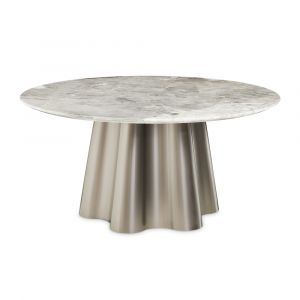 AICO - St. Charles Round Dining Table -  Dove Gray - 9088001-803