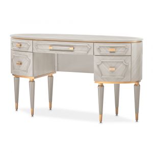 AICO - St. Charles Vanity Desk - Dove Gray - 9088058-803