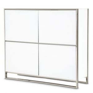 AICO by Michael Amini - State St. Accent Cabinet in Glossy White - 9016009-116