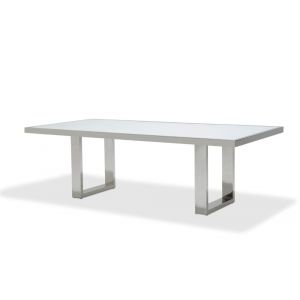 AICO by Michael Amini - State St. - Rectangular Dining Table - Glossy White - N9016000-116