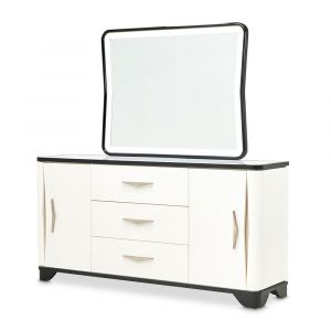 AICO - Tuxedo Sideboard & Mirror - Piano Keyboard - 9087007SA-260-832