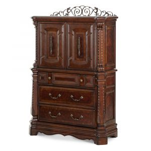 AICO by Michael Amini - Windsor Court Gentleman's Chest in Vintage Fruitwood - 70070-54
