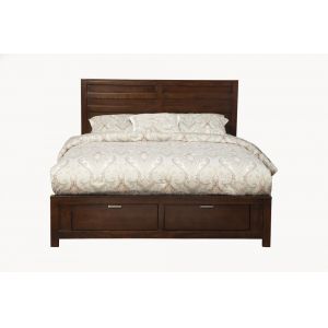 Alpine Furniture - Carmel Full Size Storage Bed, Cappuccino - JR-08F