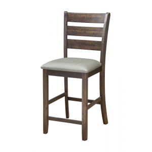 Alpine Furniture - Emery Pub Height Chairs Walnut - (Set of 2) - 2929-05