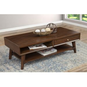 Alpine Furniture - Flynn Coffee Table, Walnut - 966WAL-61
