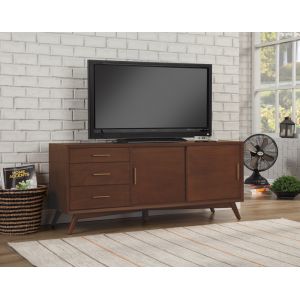 Alpine Furniture - Flynn Large TV Console, Walnut - 966WAL-10