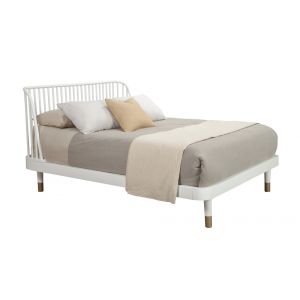 Alpine Furniture - Madelyn Queen Slat Back Platform Bed - 2010-61Q
