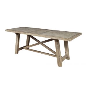 Alpine Furniture - Newberry Extension Dining Table, Weathered Natural - 2068-01