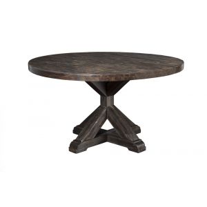 Alpine Furniture - Newberry Round Dining Table, Salvaged Grey - 1468-25