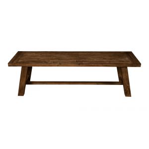 Alpine Furniture - Newberry Wood Dining Bench, Medium Brown - 4068-03