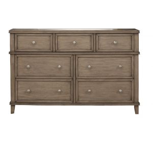 Alpine Furniture - Potter 7 Drawer Dresser, French Truffle - 1055-03