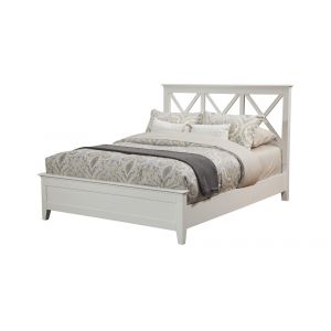 Alpine Furniture - Potter California King Panel Bed, White - 955-07CK