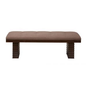 Alpine Furniture - Trulinea Upholstered Dining Bench, Dark Espresso - 6084-03