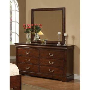 Alpine Furniture - West Haven 6 Drawer Dresser and Mirror Set