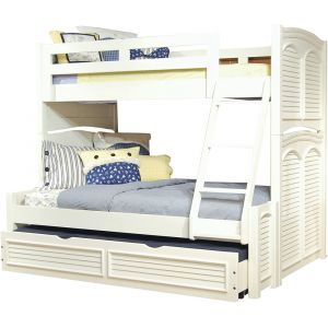 American Woodcrafters - Cottage Traditions Complete Twin Over Full Bunkbed w/ Trundle - 6510-TFBNKT