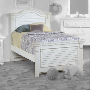 American Woodcrafters - Cottage Traditions Twin Bed - White Cottage - 6510-33PAN