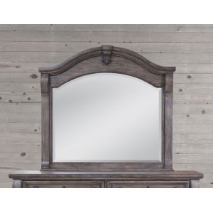 American Woodcrafters - Heirloom Landscape Mirror - Rustic Charcoal - 2975-040