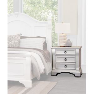 American Woodcrafters - Heirloom Night Stand - Antique White - 2910-430