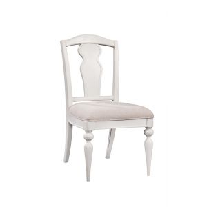 American Woodcrafters - Rodanthe Dining Splat Back Side Chair - Set of 2 - Dove White - D-3910-670