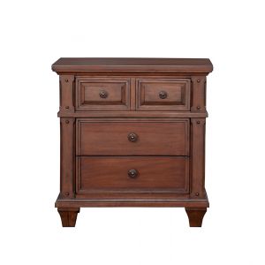 American Woodcrafters - Sedona 3-Drawer Nightstand - Cinnamon Cherry - 2400-430