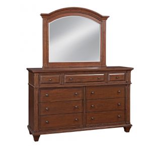 American Woodcrafters - Sedona Dresser with Mirror - Cinnamon Cherry - 2400-DLM