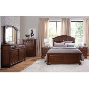 American Woodcrafters - Sedona King 6 Piece Bedroom Set - Cinnamon Cherry - 2400-666PC